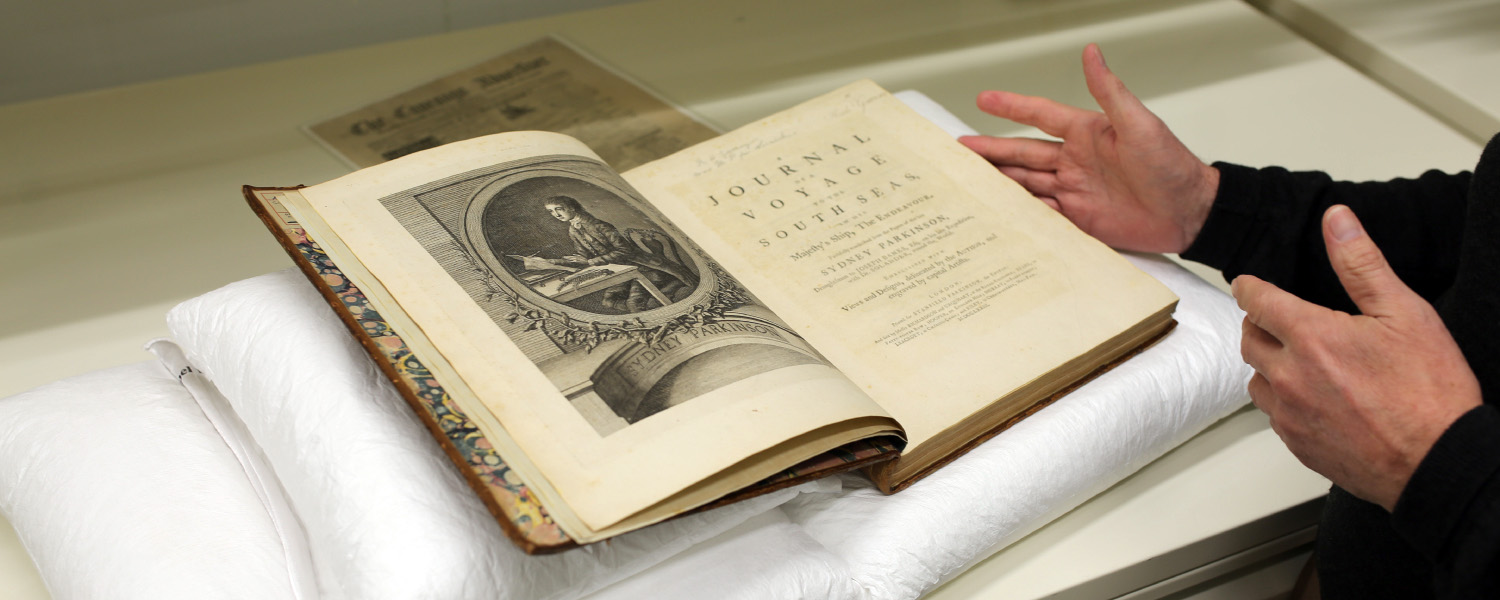 Historic book from the library’s special collections.
