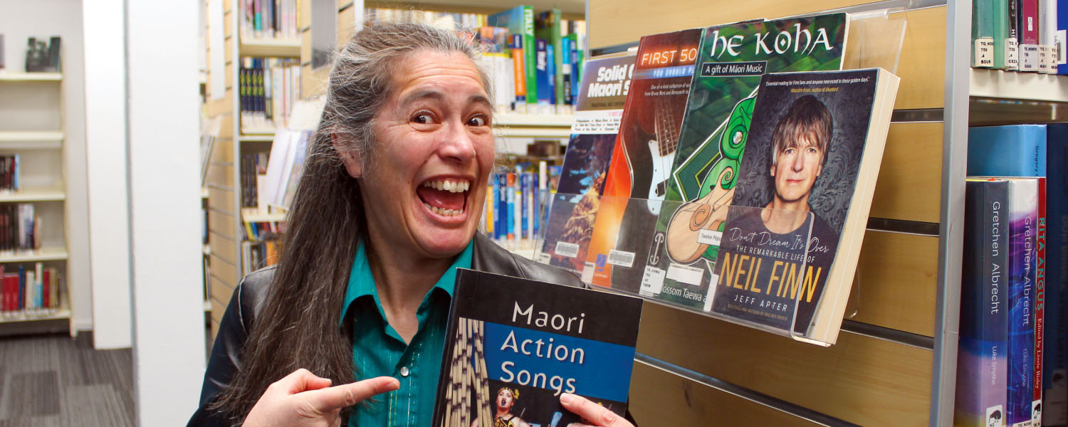 Māori language resources featured at the library.